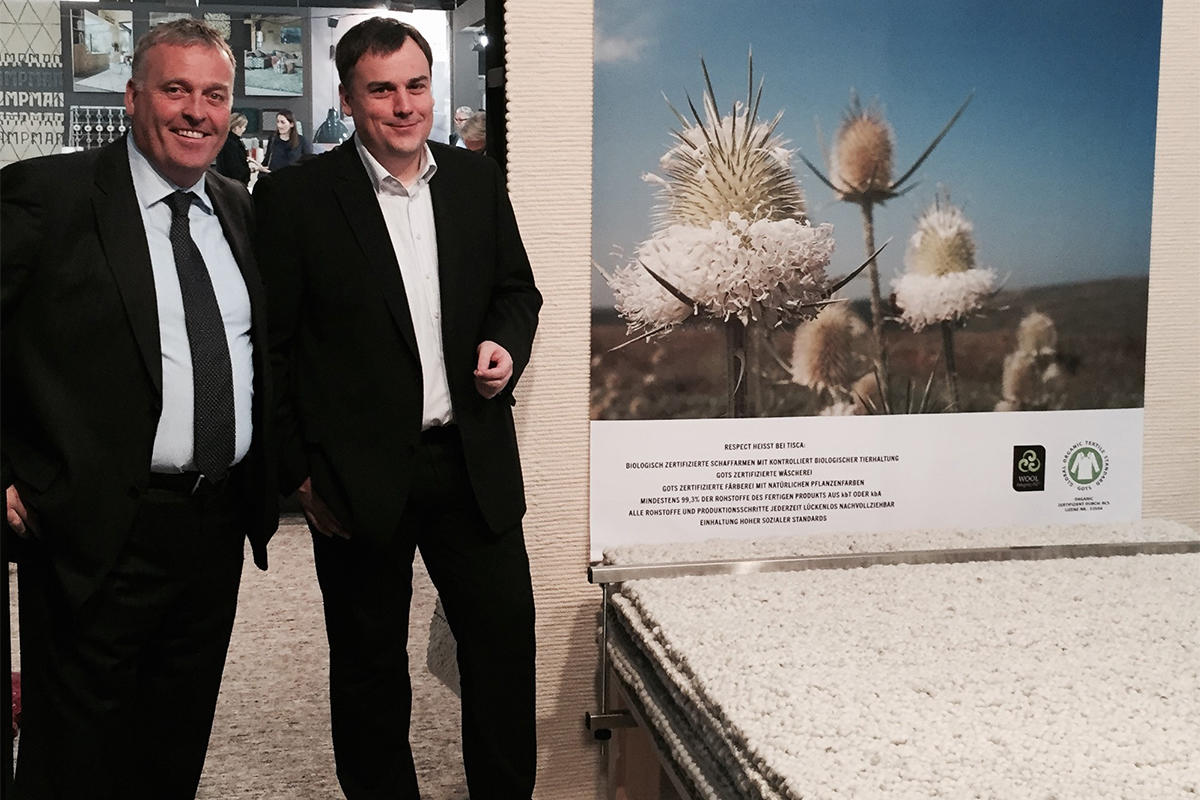 Bloch & Behrens General Manager Palle Petersen (left) stands with Chief Operatin Officer of TISCA, Rupert Aigner.